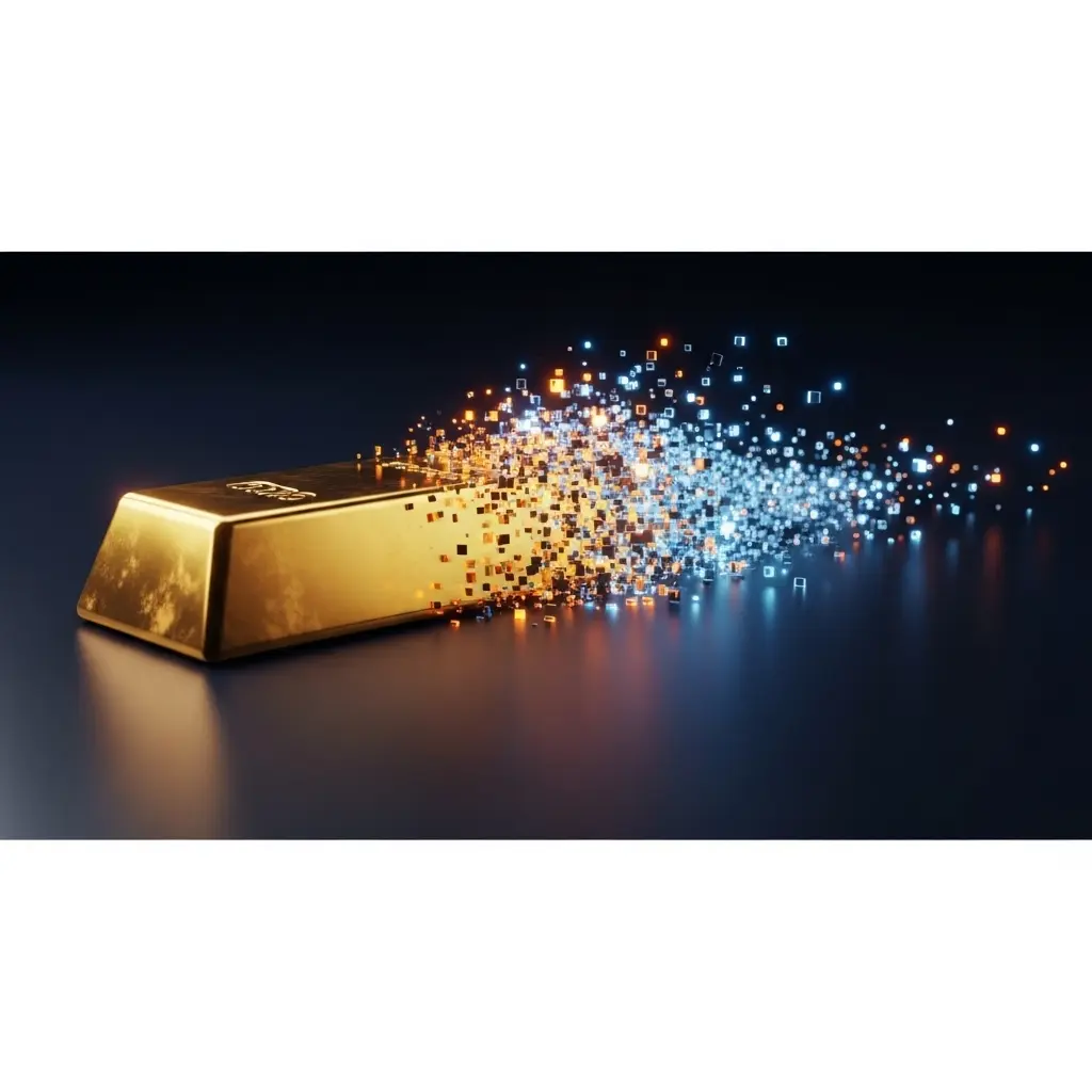 So sánh giữa việc nắm giữ vàng vật chất truyền thống và đầu tư vào quỹ ETF vàng kỹ thuật số.